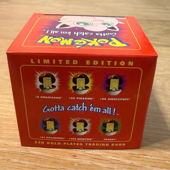 23k Gold plated Jiggly puff Rare Trading Card unopened mint condition - Picture 6 of 9